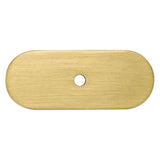 Champagne Bronze Rounded Drawer Pull Backplates - Forge Hardware Studio