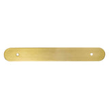 Champagne Bronze Rounded Drawer Pull Backplates - Forge Hardware Studio