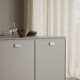 Light Beige "Leaf" Tab Drawer Pulls - Forge Hardware Studio