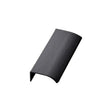 Brushed Matte Black "Edge Straight" Tab Drawer Pulls - Forge Hardware Studio