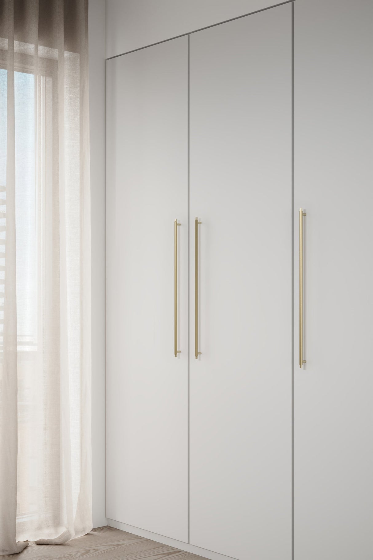 Brushed Gold "Manor" Knurled Cabinet Knobs and Drawer Pulls - Euro • Knobs