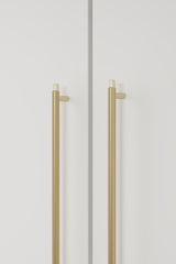 Brushed Gold "Manor" Knurled Cabinet Knobs and Drawer Pulls - Euro • Knobs