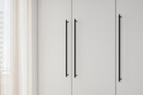 Matte Black "Manor" Knurled Cabinet Knobs and Drawer Pulls - Euro • Knobs