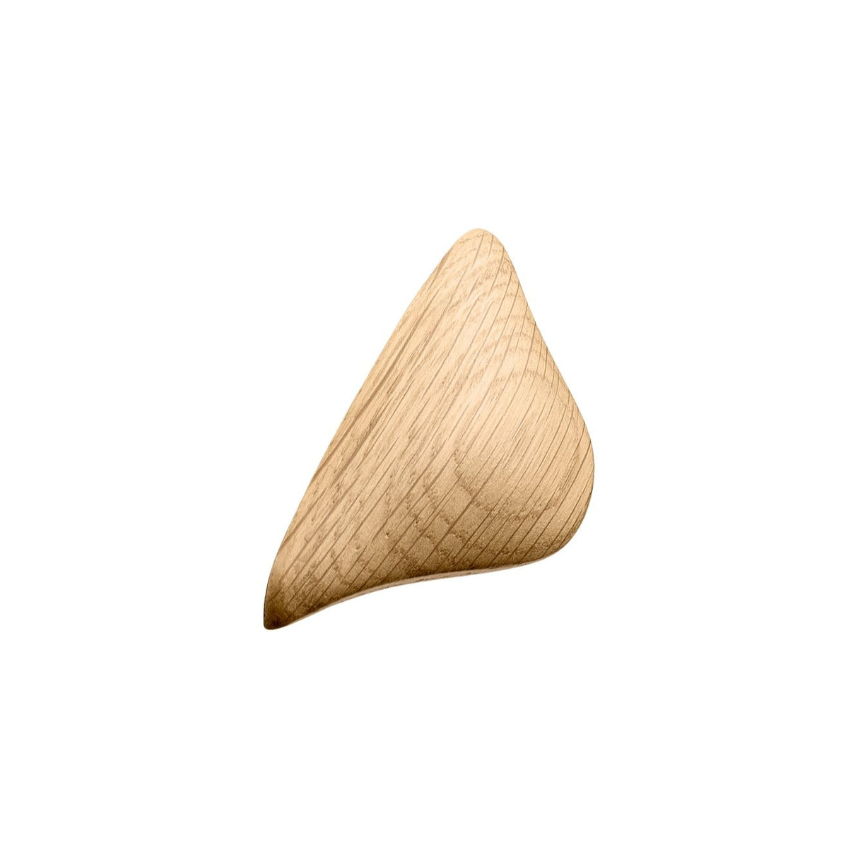 Lacquered Oak "Manta" Wood Drawer Handles - Forge Hardware Studio
