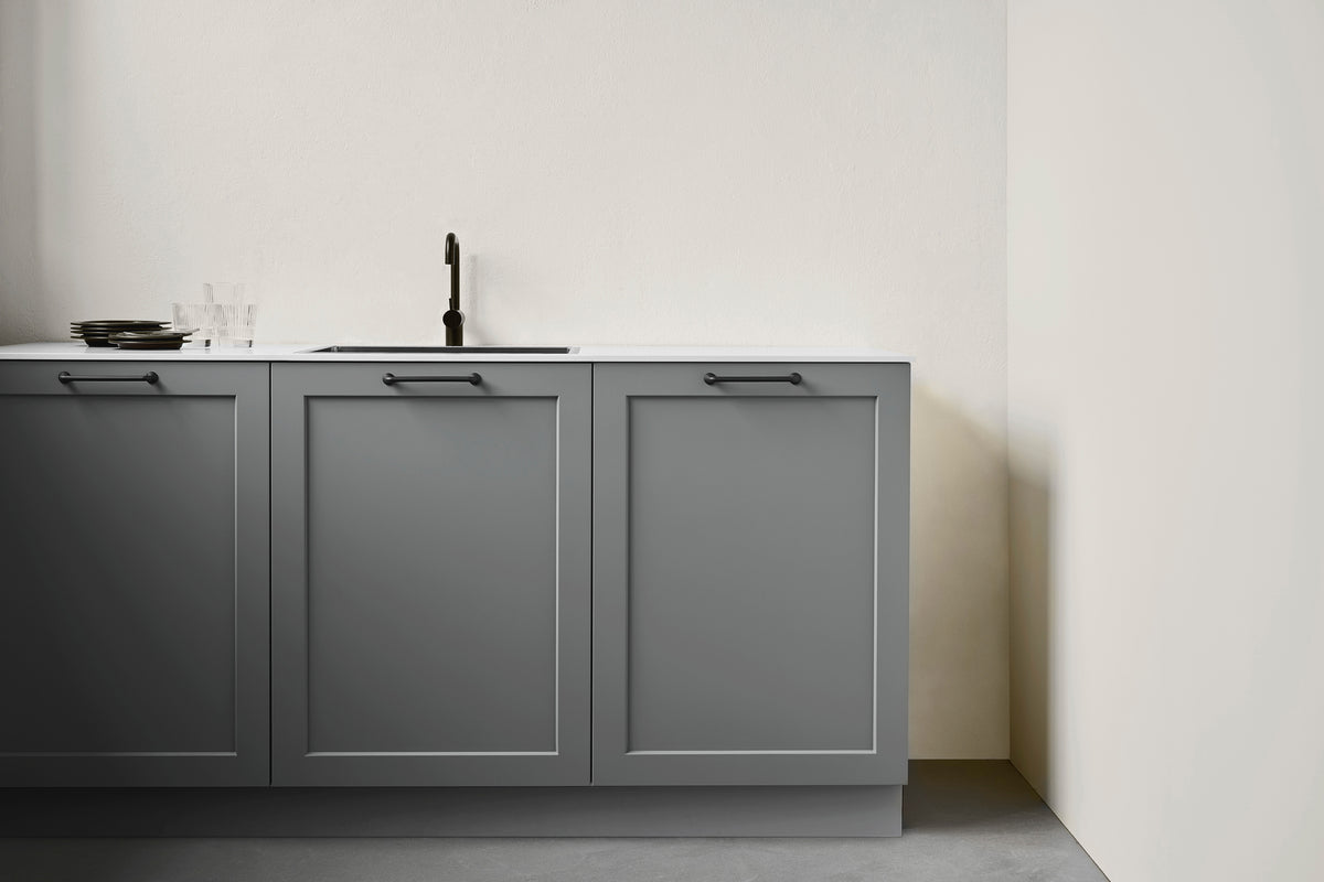 Matte Black "Motion" Knob and Drawer Pull - Forge Hardware Studio