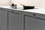 Matte Black "Motion" Knob and Drawer Pull - Forge Hardware Studio