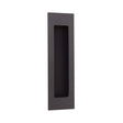 Modern Knurled Rectangular Oil Rubbed Bronze Recess Door Pull - Forge Hardware Studio