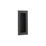 Modern Knurled Rectangular Oil Rubbed Bronze Recess Door Pull - Forge Hardware Studio