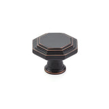 Oil Rubbed Bronze "Elite Geometric" Cabinet Knobs and Drawer Pulls - Forge Hardware Studio