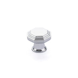 Polished Chrome "Elite Geometric" Cabinet Knobs and Drawer Pulls - Forge Hardware Studio