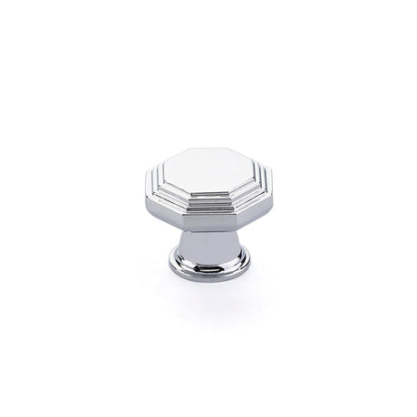 Polished Chrome "Elite Geometric" Cabinet Knobs and Drawer Pulls - Forge Hardware Studio