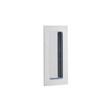 Modern Knurled Rectangular Solid Brass Recess Door Pull in Polished Chrome - Forge Hardware Studio