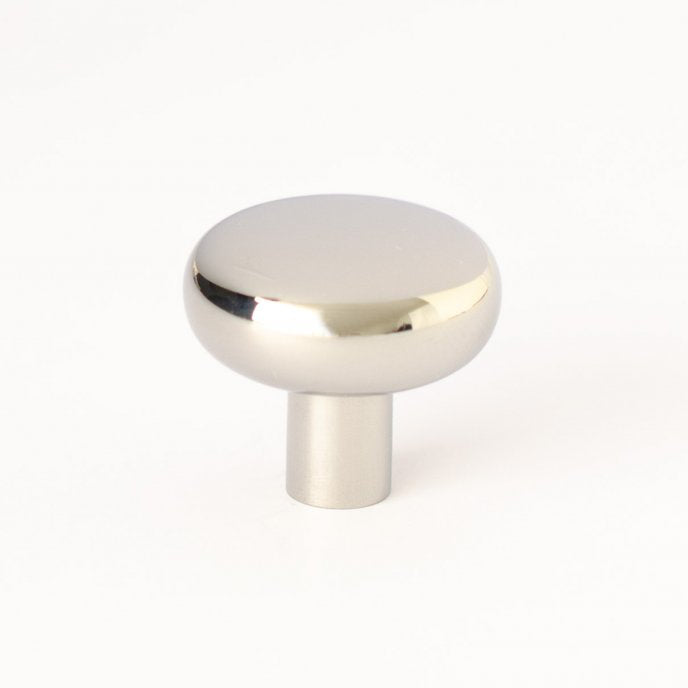 Polished Stainless Steel "Halo" Round Cabinet Knob and Hook - Forge Hardware Studio