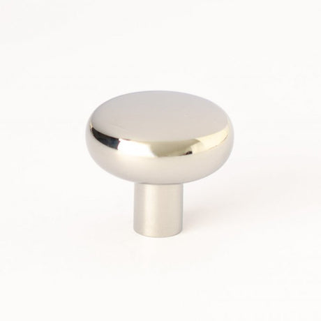Polished Stainless Steel "Halo" Round Cabinet Knob and Hook - Forge Hardware Studio