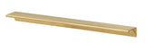 Satin Brass "Graham" Tab Drawer Pull - Forge Hardware Studio