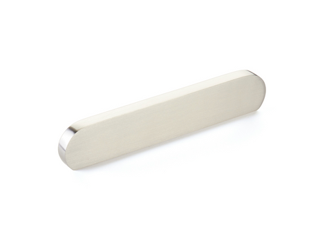 Brushed Nickel "Bit" Rounded Drawer Pulls and Cabinet Knobs - Forge Hardware Studio