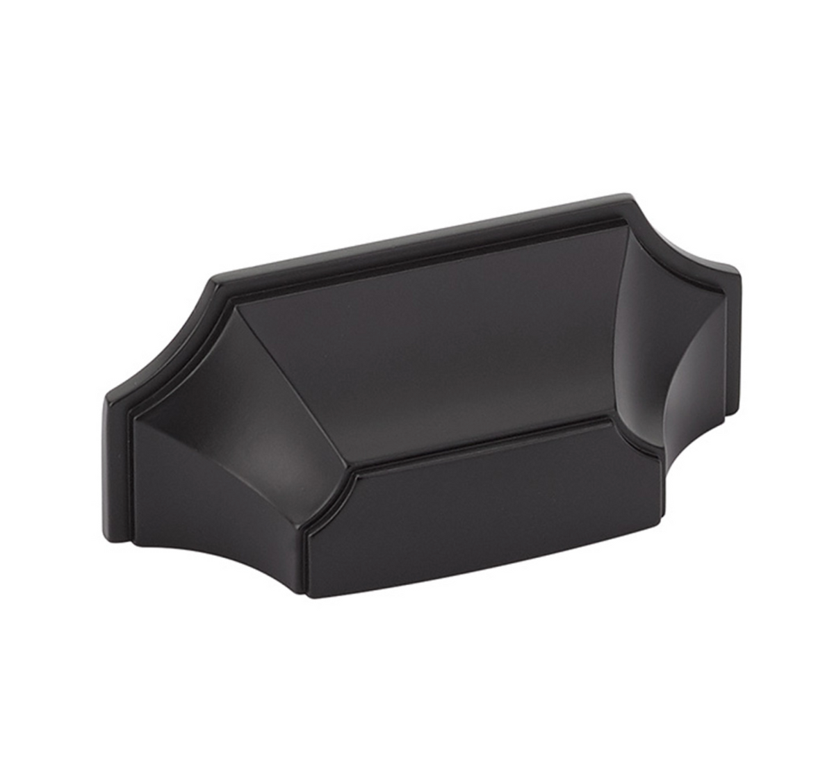 Matte Black "Regal" Cabinet Knobs and Drawer Pulls - Forge Hardware Studio