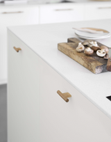 Lacquered Oak "Join" Wood Cabinet Knobs and Drawer Handles - Forge Hardware Studio