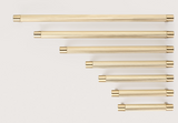 Knurled "Converse" Champagne Bronze Cabinet Knobs and Drawer Pulls - Forge Hardware Studio