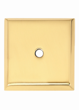 Unlacquered Brass Backplates for Cabinet Knobs - Forge Hardware Studio