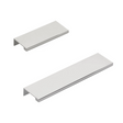 Polished Chrome "Dina" Tab Finger Drawer Pulls - Forge Hardware Studio