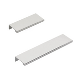 Polished Chrome "Dina" Tab Finger Drawer Pulls - Forge Hardware Studio