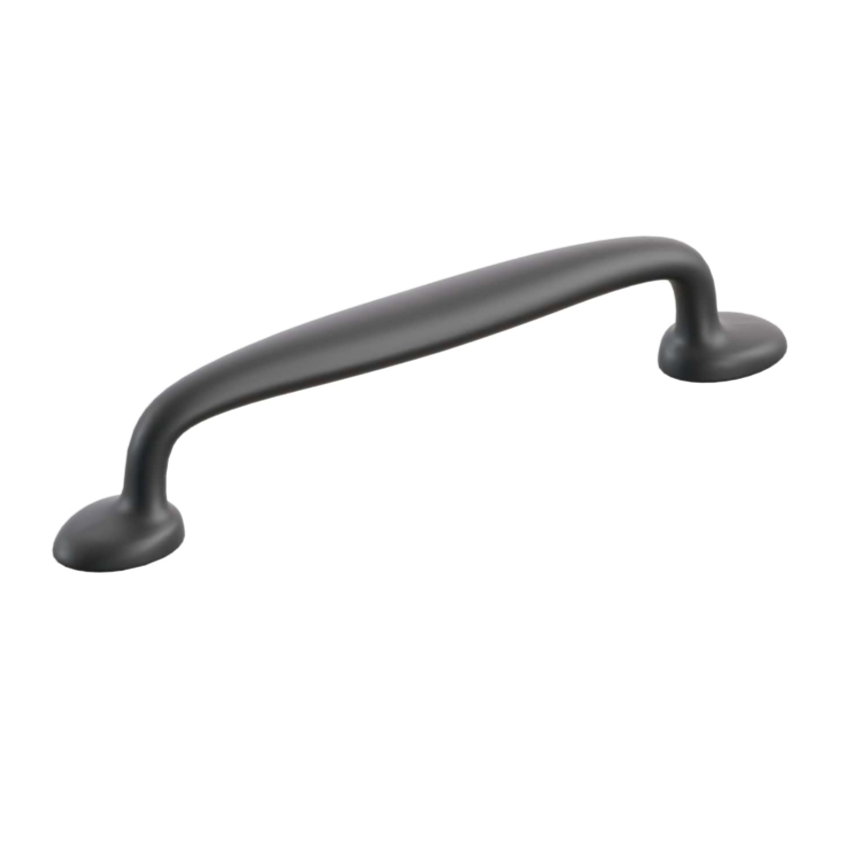 Matte Black Cabinet Hardware "Estate" Cabinet Knobs and Pulls - Forge Hardware Studio