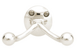 Polished Nickel "Heritage No.2" Double Wall Robe Hook - Industry Hardware