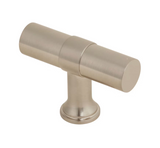 Smooth T-Bar "Contemporary" Satin Nickel Knobs and Pulls - Forge Hardware Studio