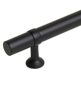 Matte Black "Contemporary" Glass Shower Door Handles - Back to Back Pulls - Forge Hardware Studio