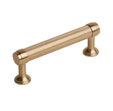 Knurled Champagne Bronze "Transitional" Cabinet Knobs and Drawer Pulls - Forge Hardware Studio