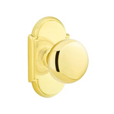 Transitional Polished Brass "Heritage" Round Door Knob - Forge Hardware Studio