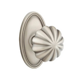 Transitional Pewter "Heritage" Flower Door Knob - Forge Hardware Studio