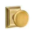Transitional French Brass "Heritage" Round Door Knob - Forge Hardware Studio