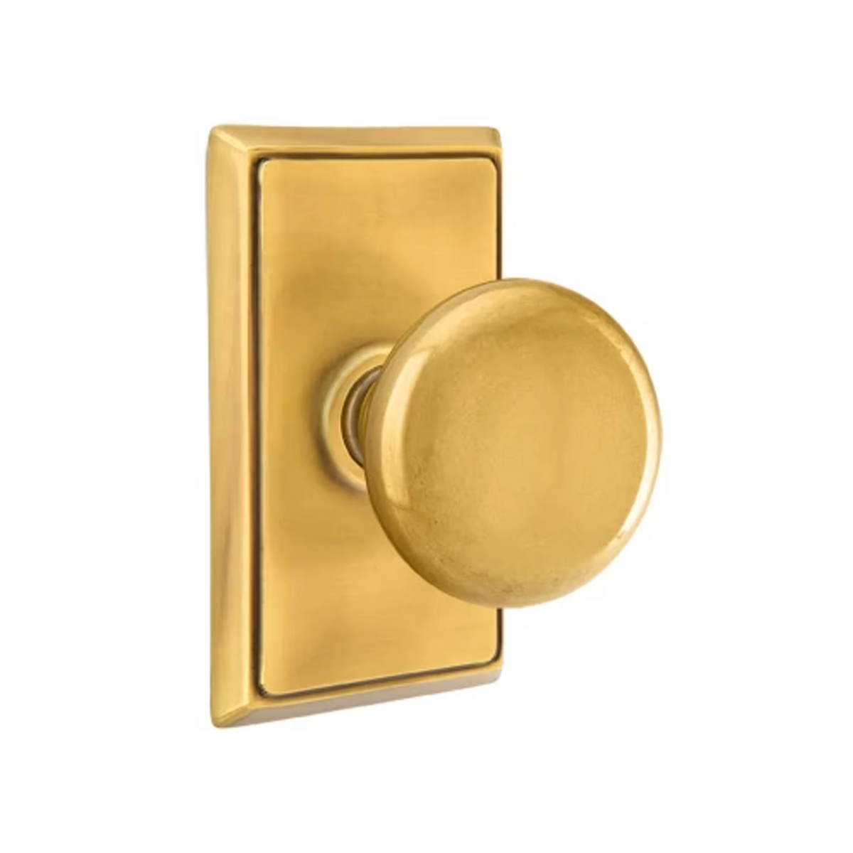 Transitional French Brass "Heritage" Round Door Knob - Forge Hardware Studio
