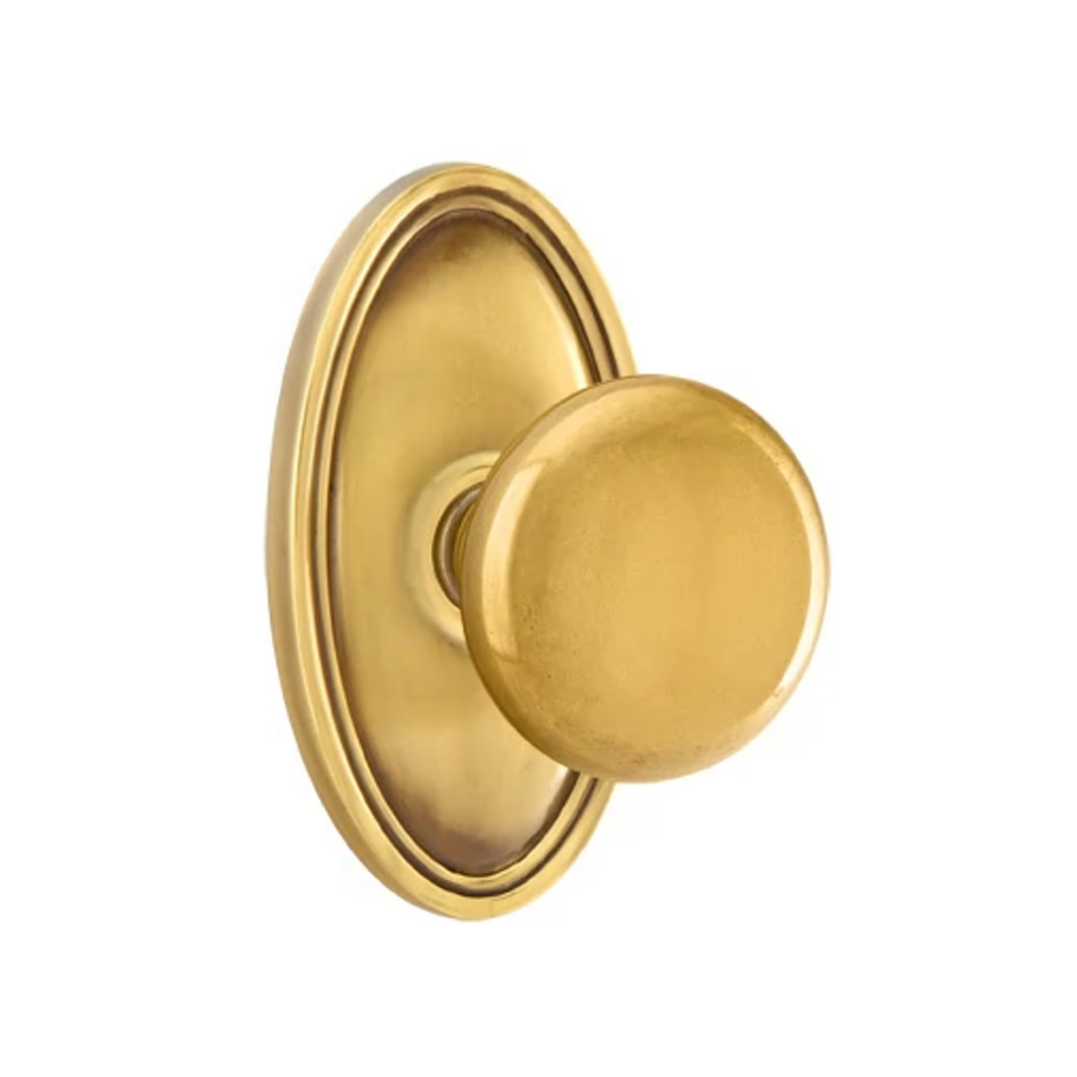 Transitional French Brass "Heritage" Round Door Knob - Forge Hardware Studio