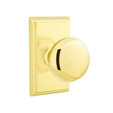 Transitional Polished Brass "Heritage" Round Door Knob - Forge Hardware Studio