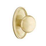 Transitional Satin Brass "Heritage" Round Door Knob - Forge Hardware Studio
