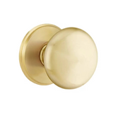 Transitional Satin Brass "Heritage" Round Door Knob - Forge Hardware Studio