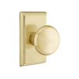Transitional Satin Brass "Heritage" Round Door Knob - Forge Hardware Studio