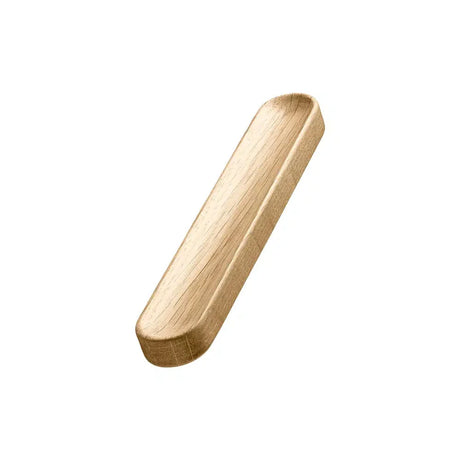 Clear Lacquered Oak "Shelf" Drawer Pull - Forge Hardware Studio