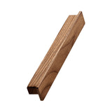 Lacquered Walnut Wood "Shelter" Drawer Pulls - Forge Hardware Studio