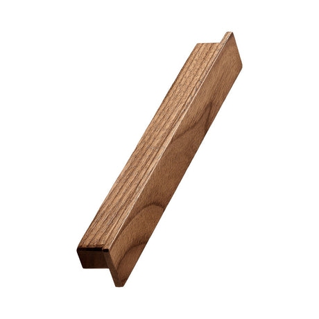 Lacquered Walnut Wood "Shelter" Drawer Pulls - Forge Hardware Studio