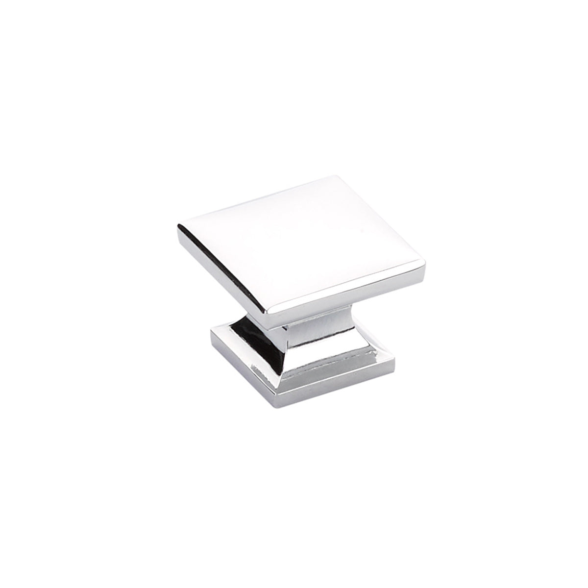 Polished Chrome "Milli" Square Cabinet Knobs and Drawer Pulls - Forge Hardware Studio
