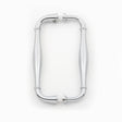 Polished Chrome "Kensington" Glass Shower Door Handle - Forge Hardware Studio