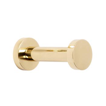 Polished Brass "Post" Hook - Forge Hardware Studio