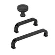 Matte Black "Belfour" Cabinet Knobs and Drawer Pulls - Forge Hardware Studio