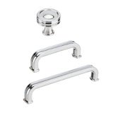 Polished Chrome "Belfour" Cabinet Knobs and Drawer Pulls - Forge Hardware Studio