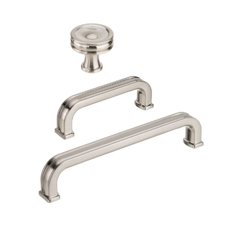 Brushed Nickel "Belfour" Cabinet Knobs and Drawer Pulls - Forge Hardware Studio