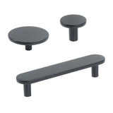 Matte Black "Arlow" Drawer Pulls and Cabinet Knobs - Forge Hardware Studio